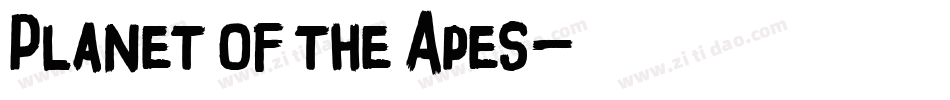 Planet of the Apes字体转换